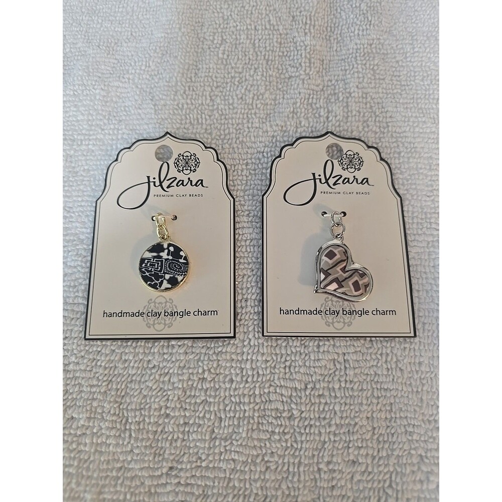 Two Jilzara Premium Clay Beads Handmade Clay Bangle Charms
